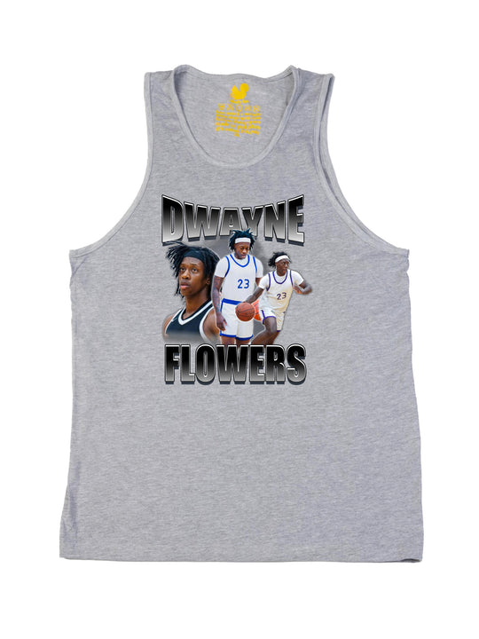 Dwayne Flowers Collage Tank Top