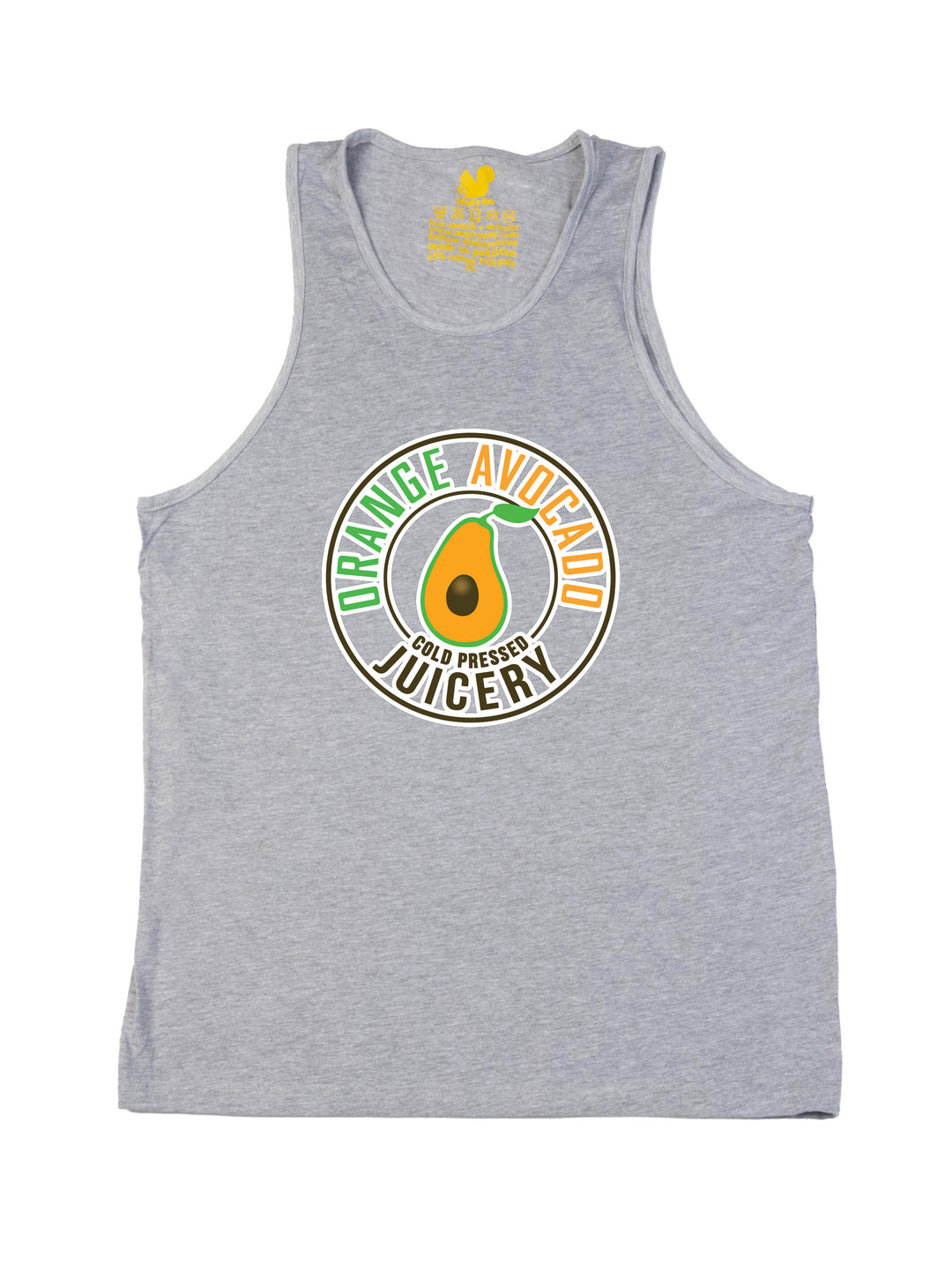 Orange Avocado Pittsburgh Logo Tank Top