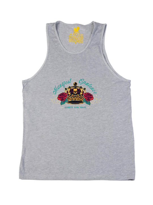 Manifest Opulence Gold Crown Tank Top