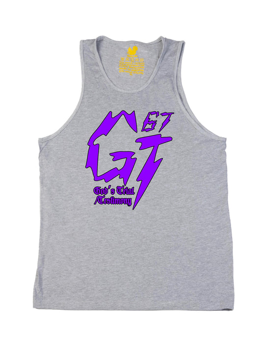 James Glover Tyson Logo Purple Tank Top