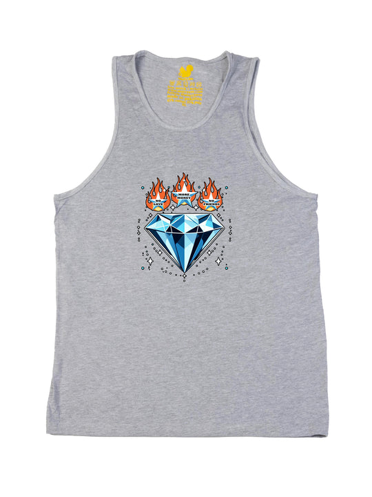 zerrick harris rhinestone Tank Top