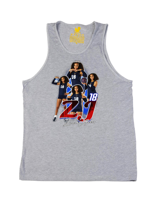 Zenai Jethroe Initials Tank Top