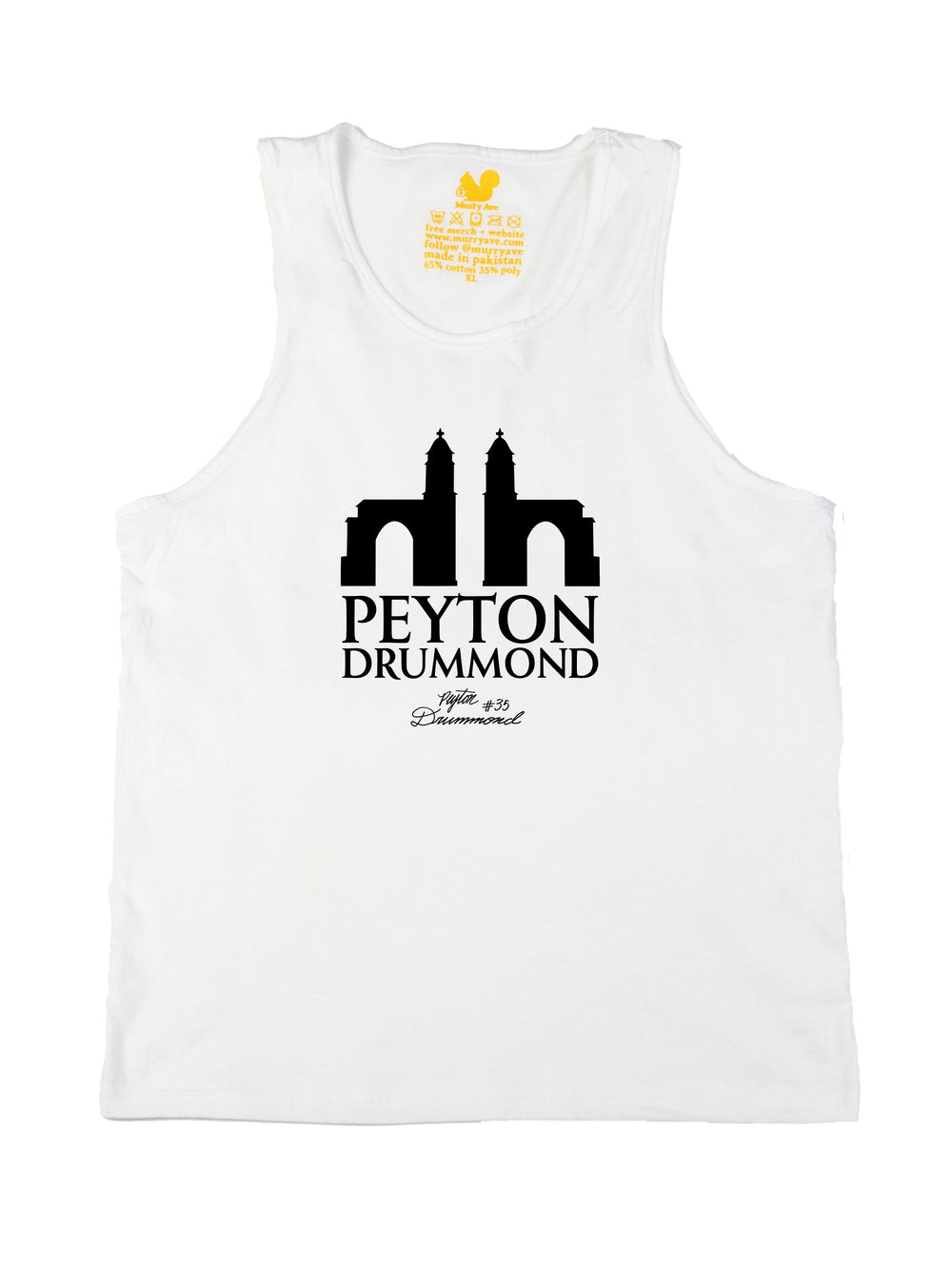 Peyton Drummond Logo Black Tank Top
