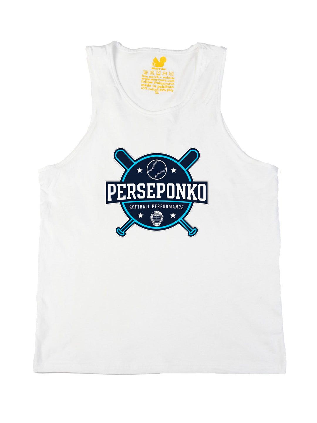 Perseponko Softball Performance Logo Tank Top
