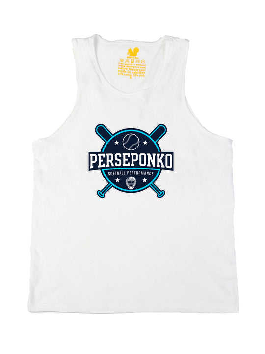 Perseponko Softball Performance Logo Tank Top