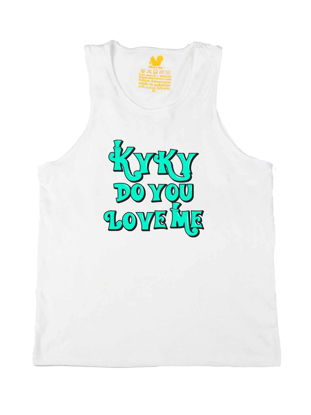 kyky do you love me teal Tank Top