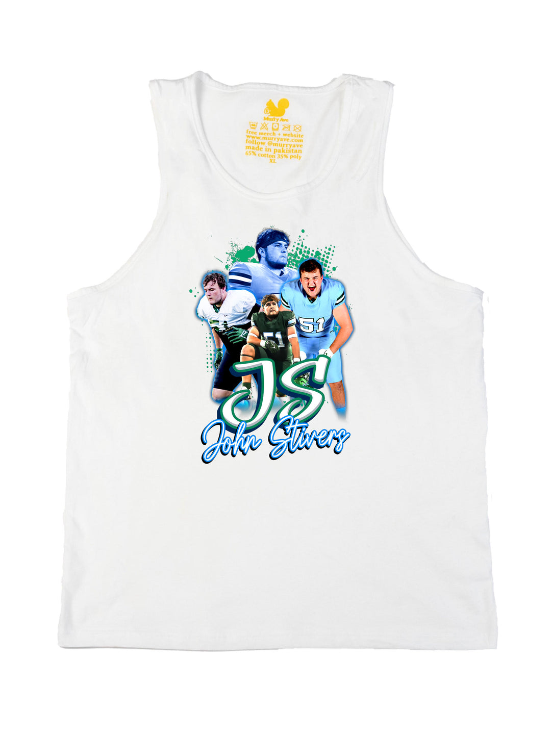 John Stivers Initials Tank Top