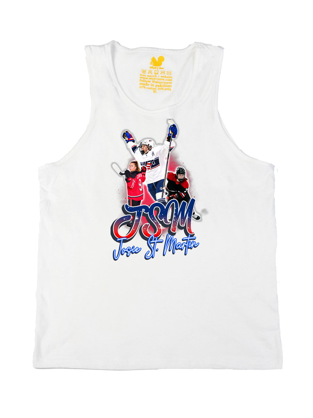Josie St Martin Collage Tank Top