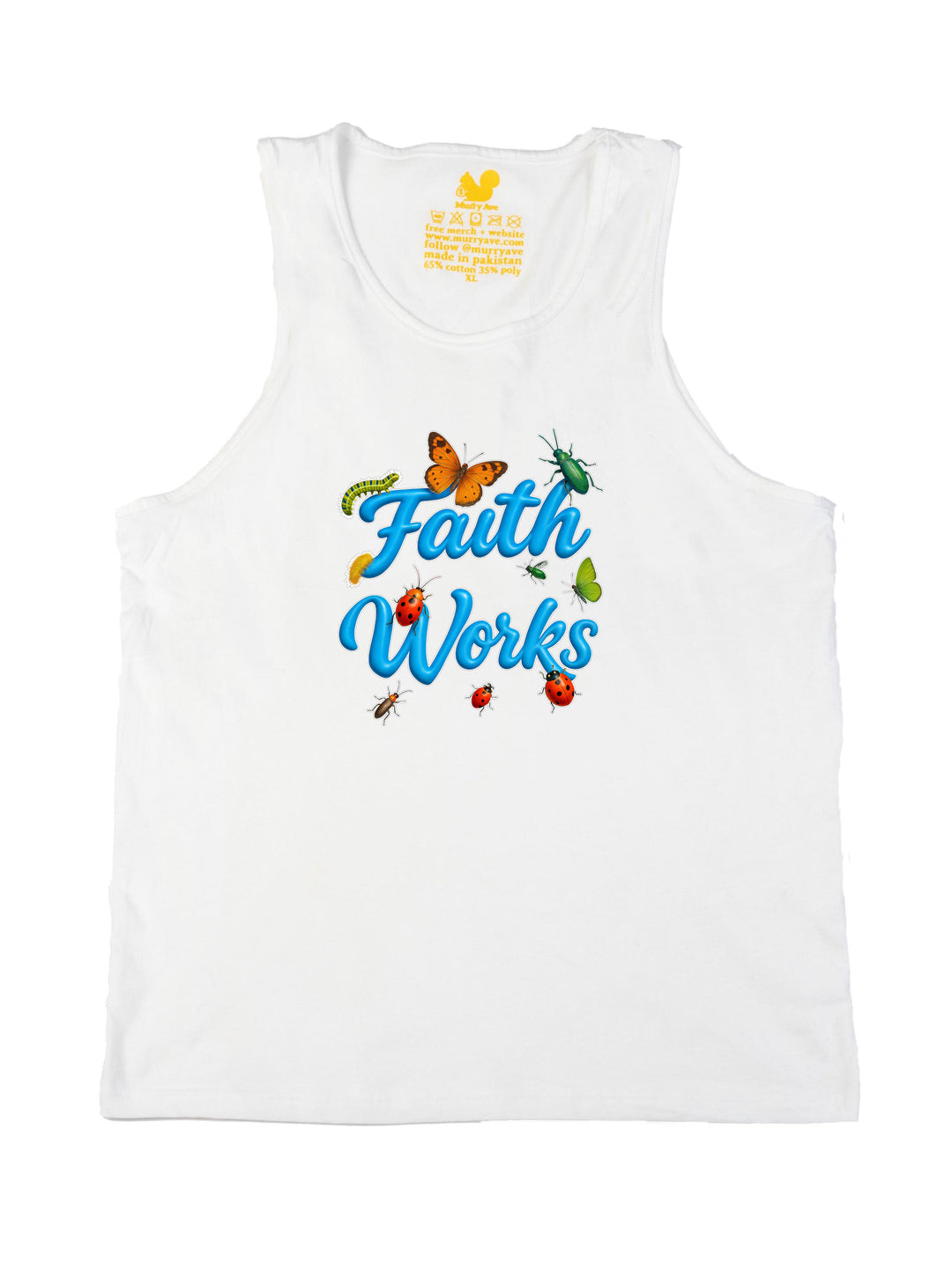Faith Works Blue Tank Top