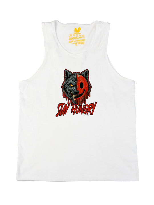 Stay Hungry Wolf Tank Top