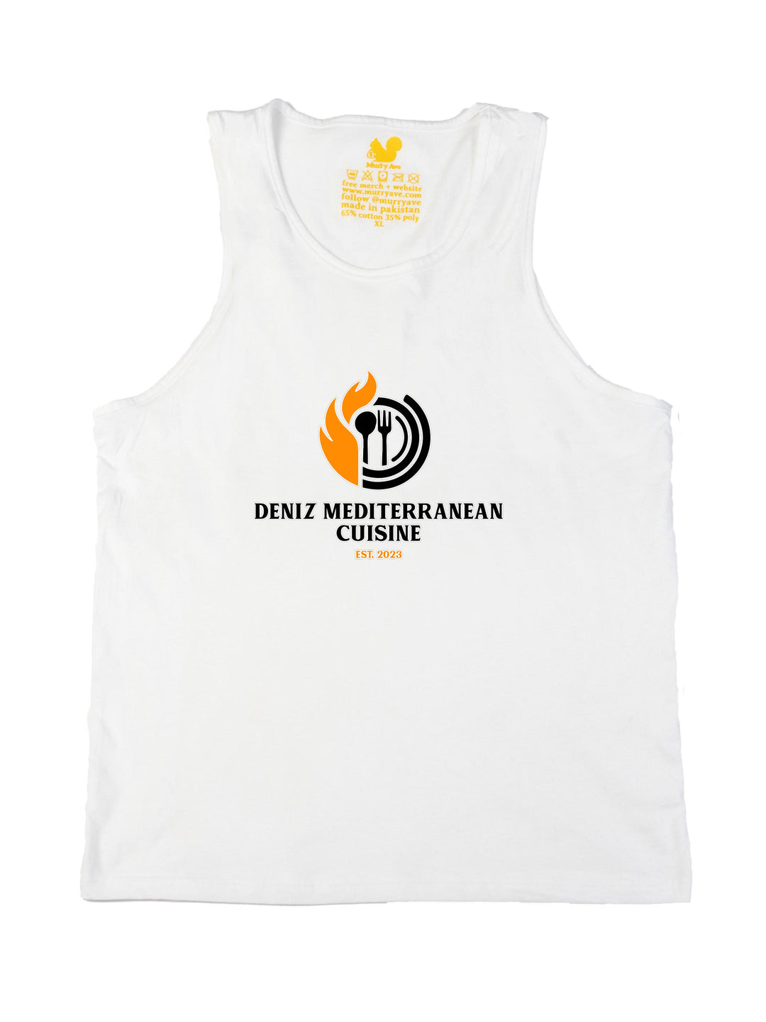 Deniz Mediterranean Cuisine Logo Tank Top
