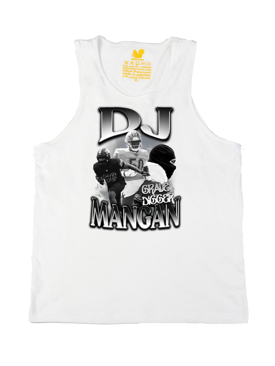 DJ Mangan Initials Tank Top
