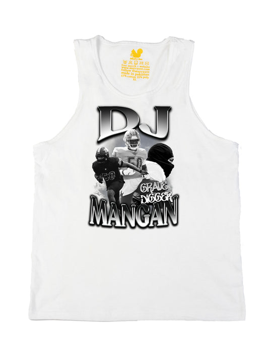 DJ Mangan Initials Tank Top