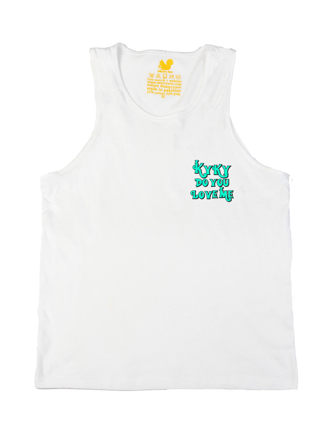 Kyky Do You Love Me Teal Pocket Tank Top