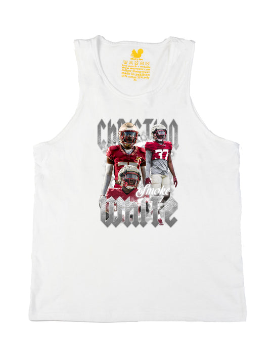 Christian White Collage  Tank Top