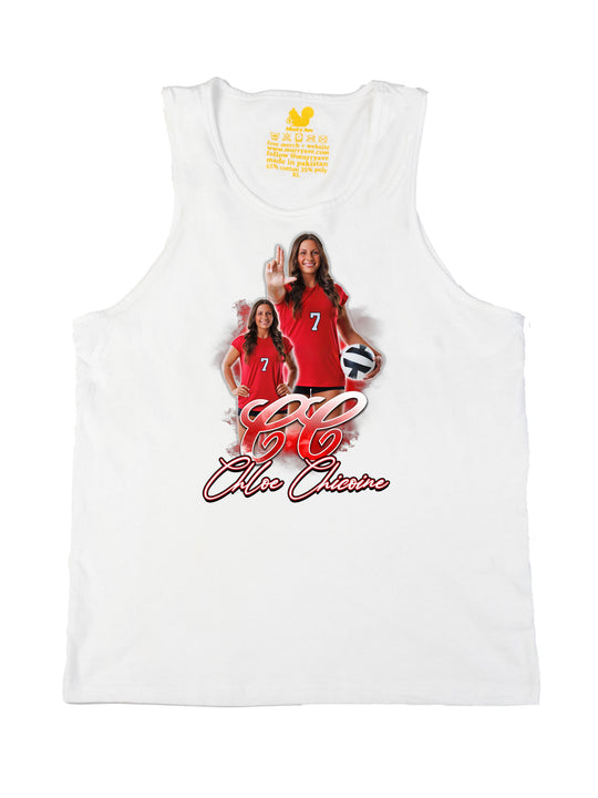 Chloe Chicoine Initials Tank Top