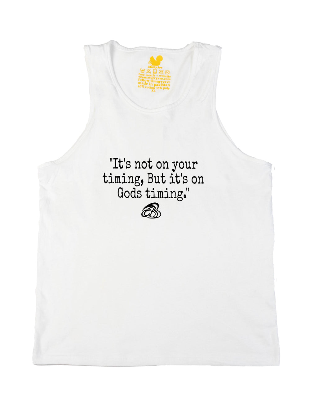 Gods Timing Black Tank Top
