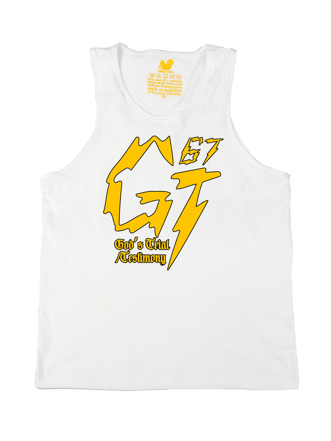 James Glover Tyson Logo Yellow Tank Top