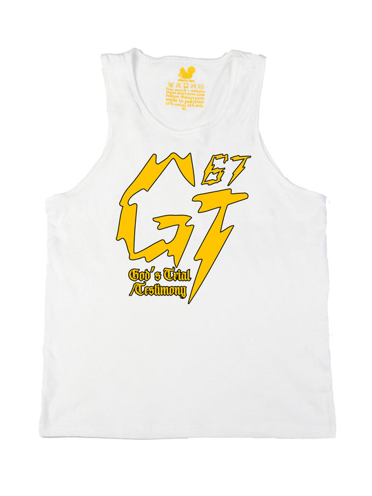 James Glover Tyson Logo Yellow Tank Top