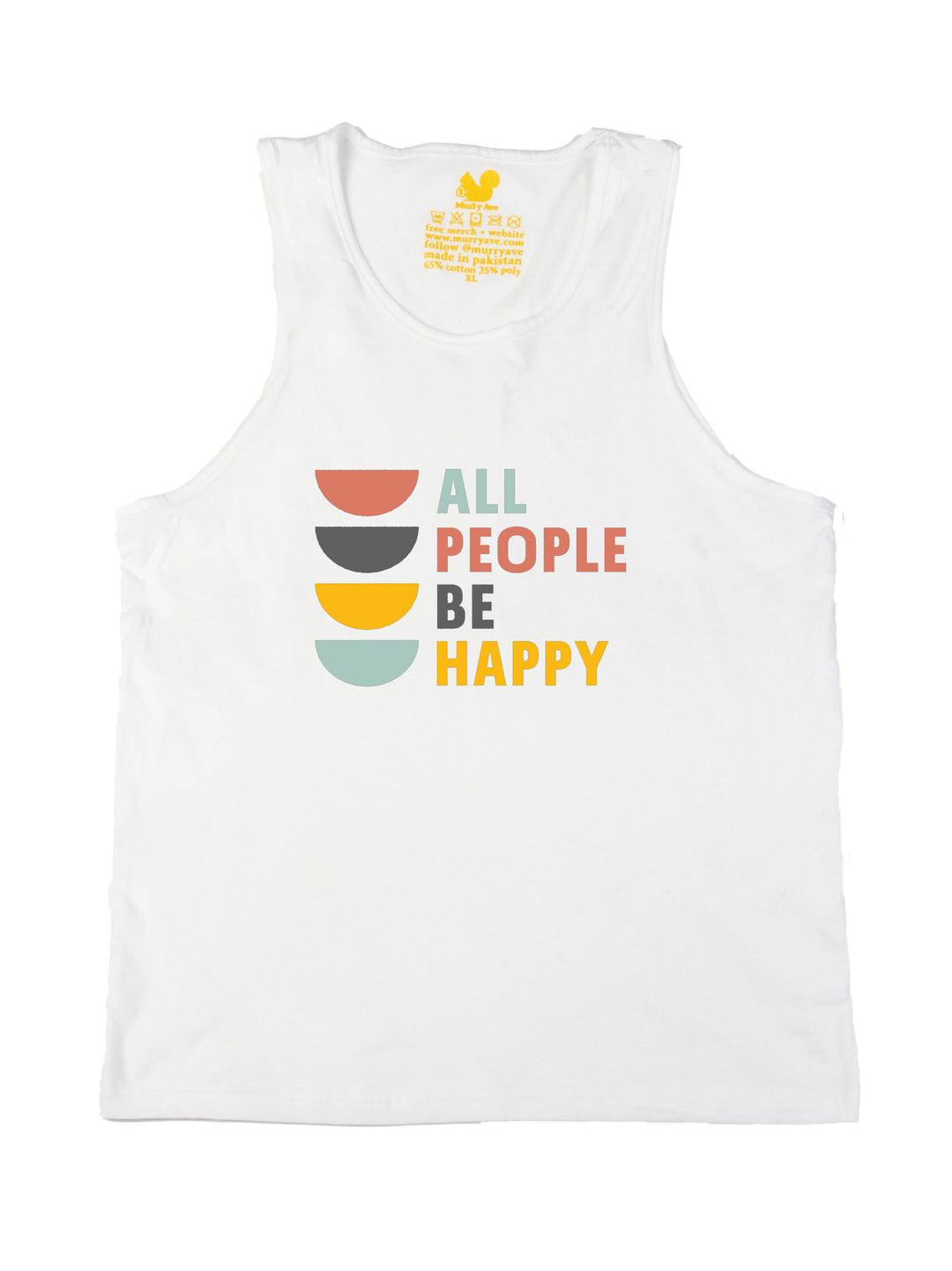 All People Be Happy Logo Tank Top