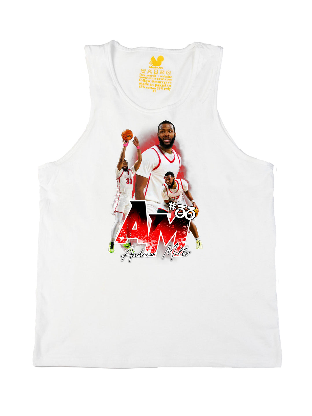 Andrew Mills Initials Tank Top