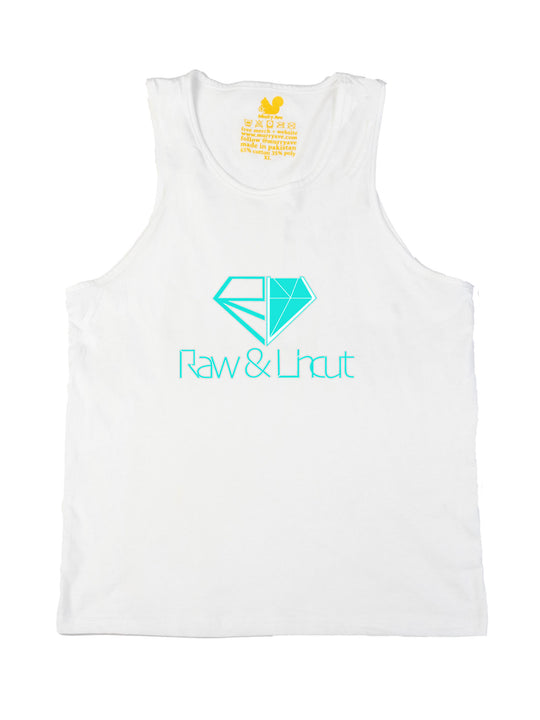 Raw and Uncut Teal Tank Top