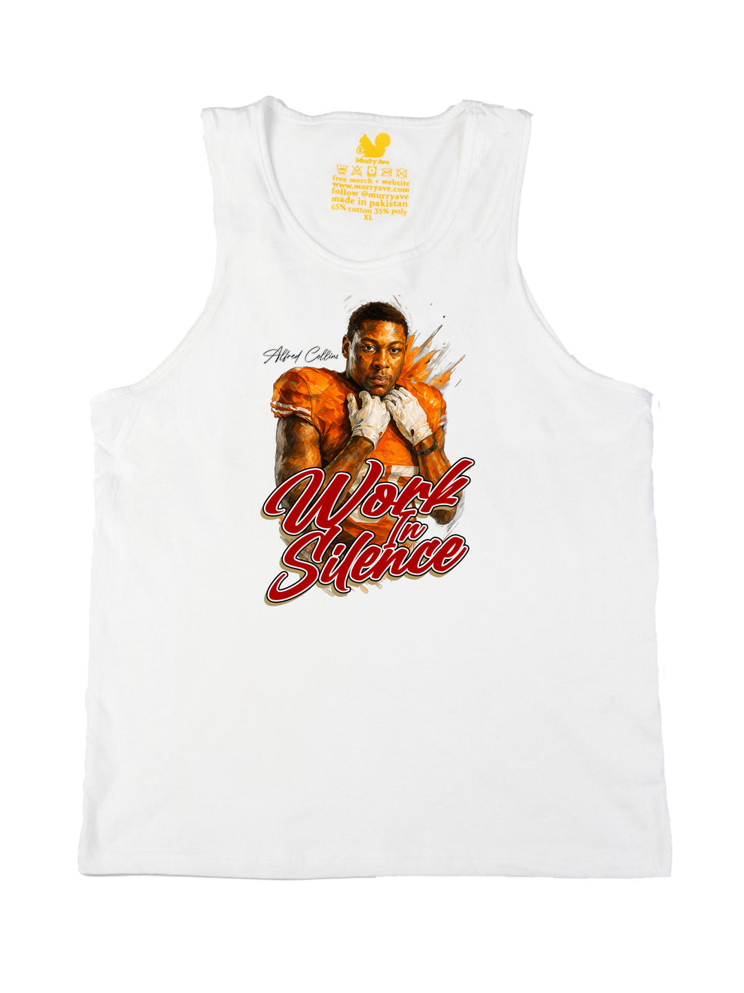 Work In Silence Portrait Tank Top