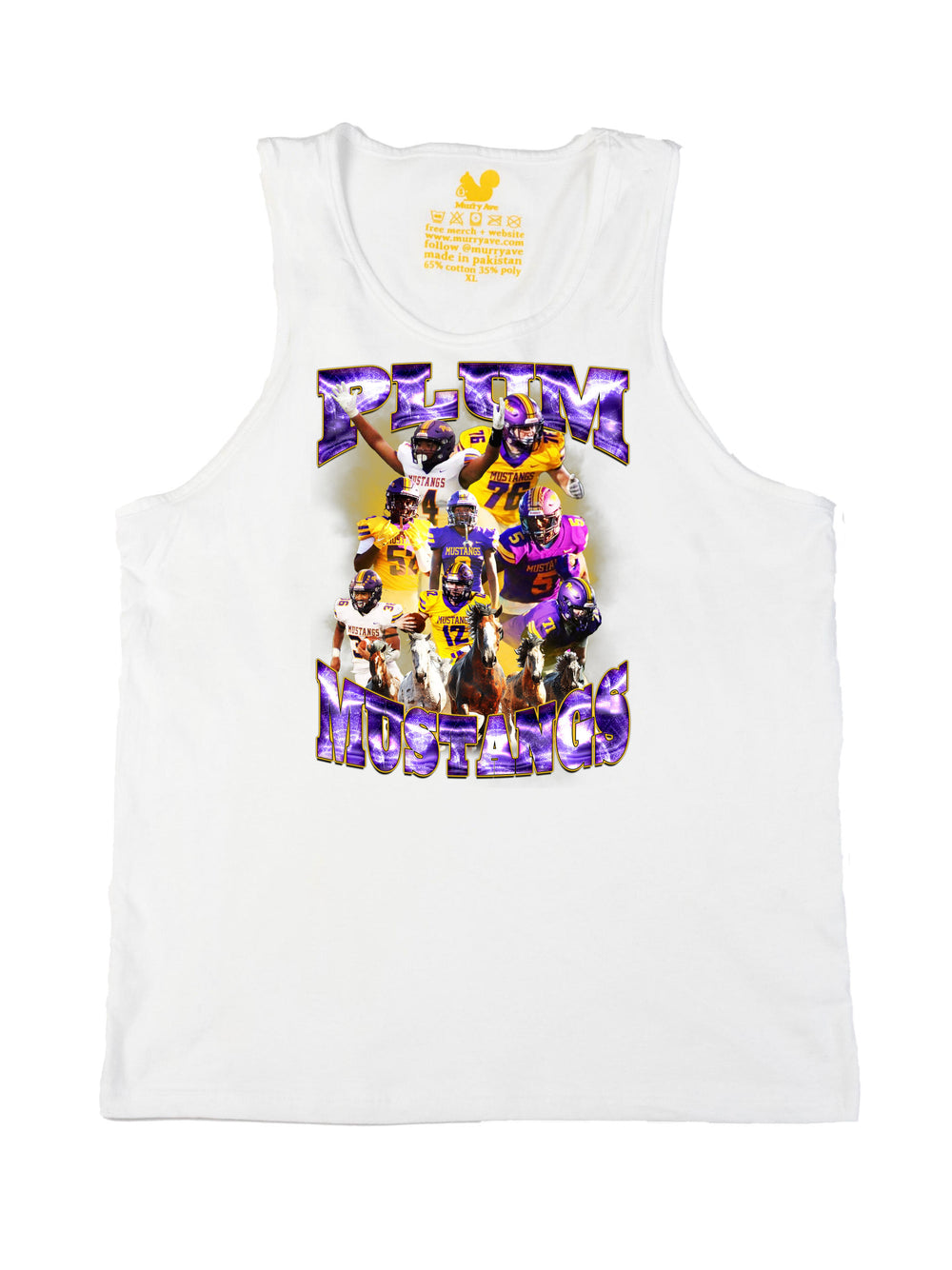 Plum Mustangs Tank Top