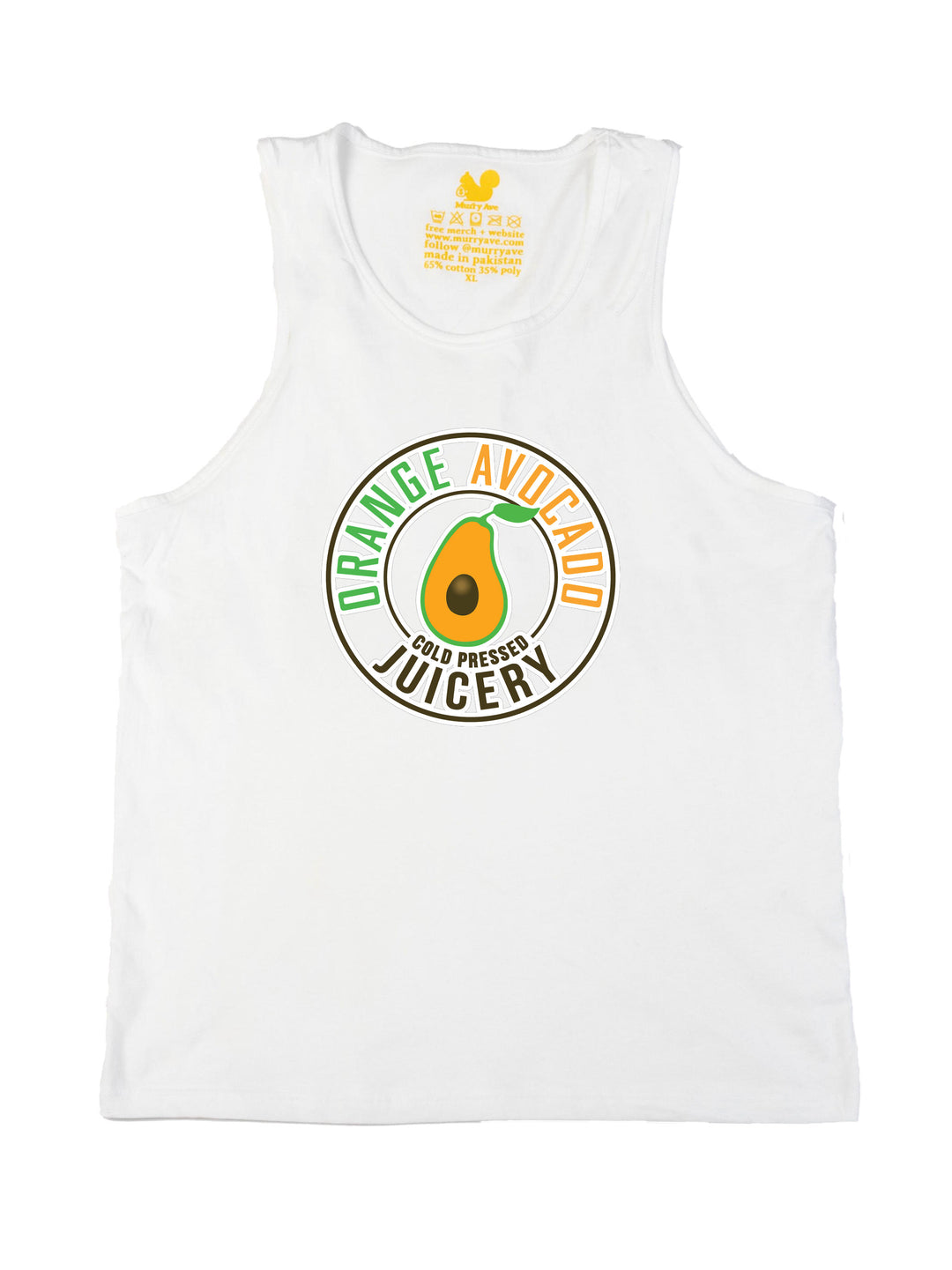 Orange Avocado Pittsburgh Logo Tank Top