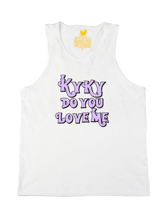 kyky do you love me purple Tank Top