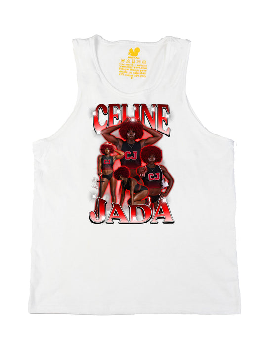 Celine Brown Collage Tank Top