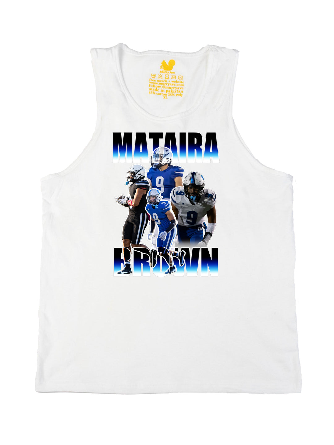 Mataira Brown Collage Tank Top