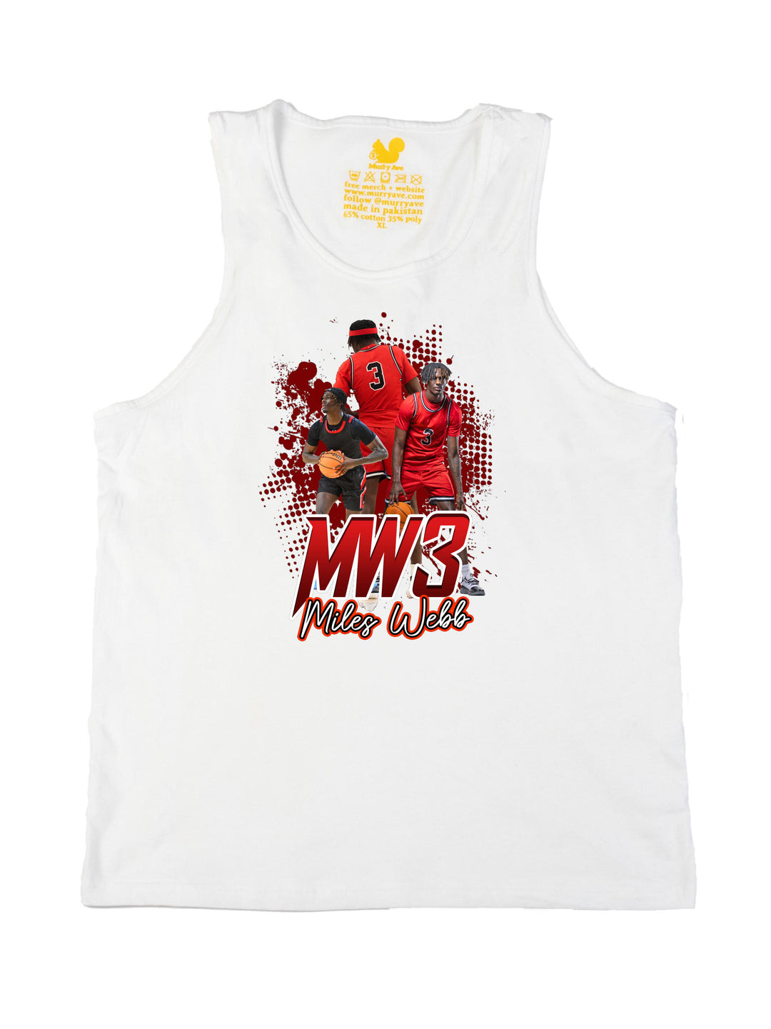 Miles Webb Initials Tank Top