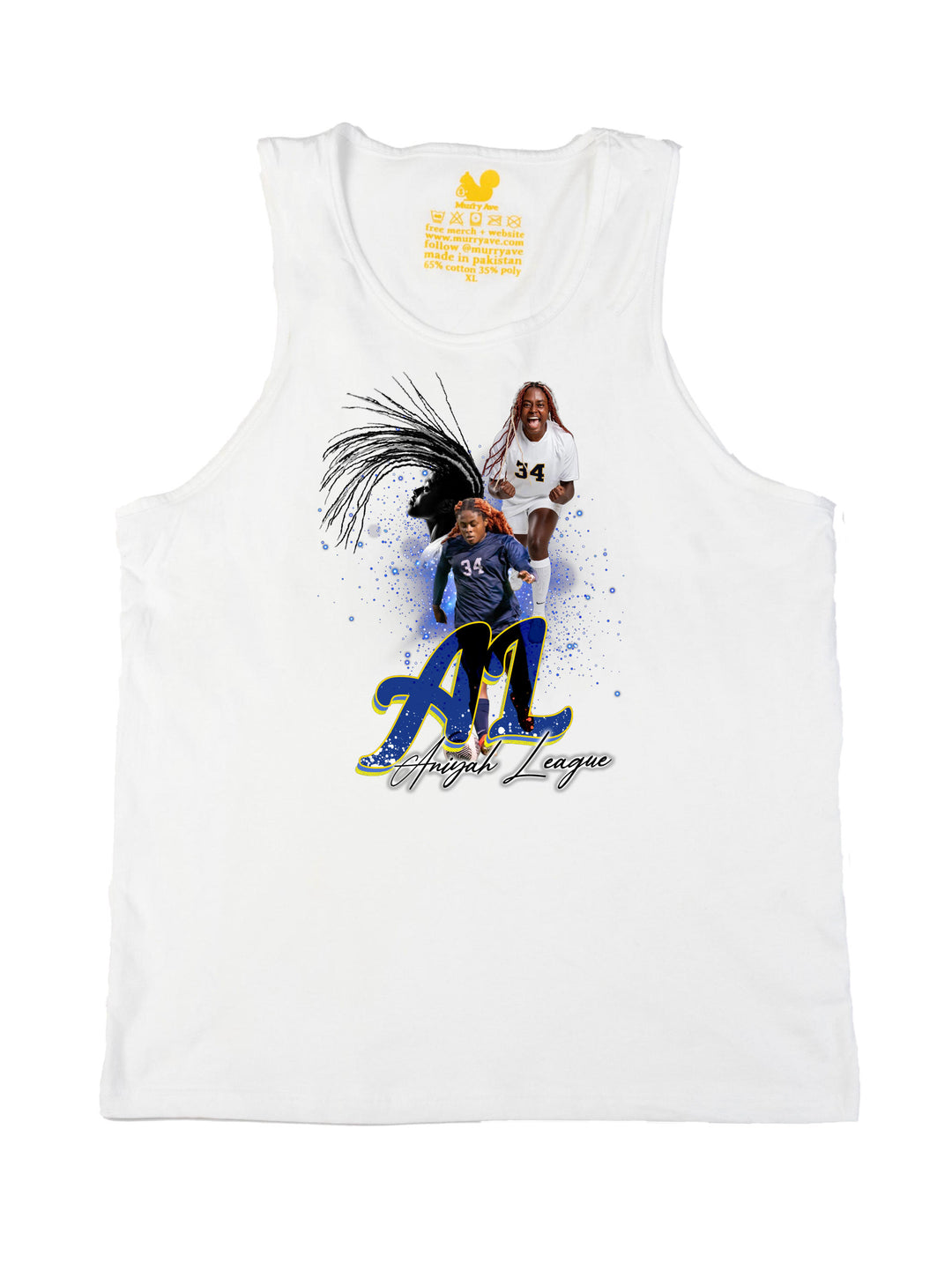 Aniyah League Initials Tank Top