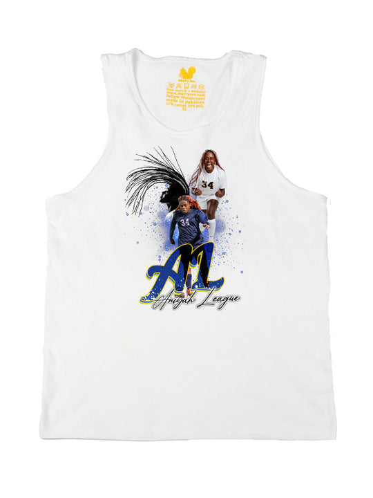 Aniyah League Initials Tank Top