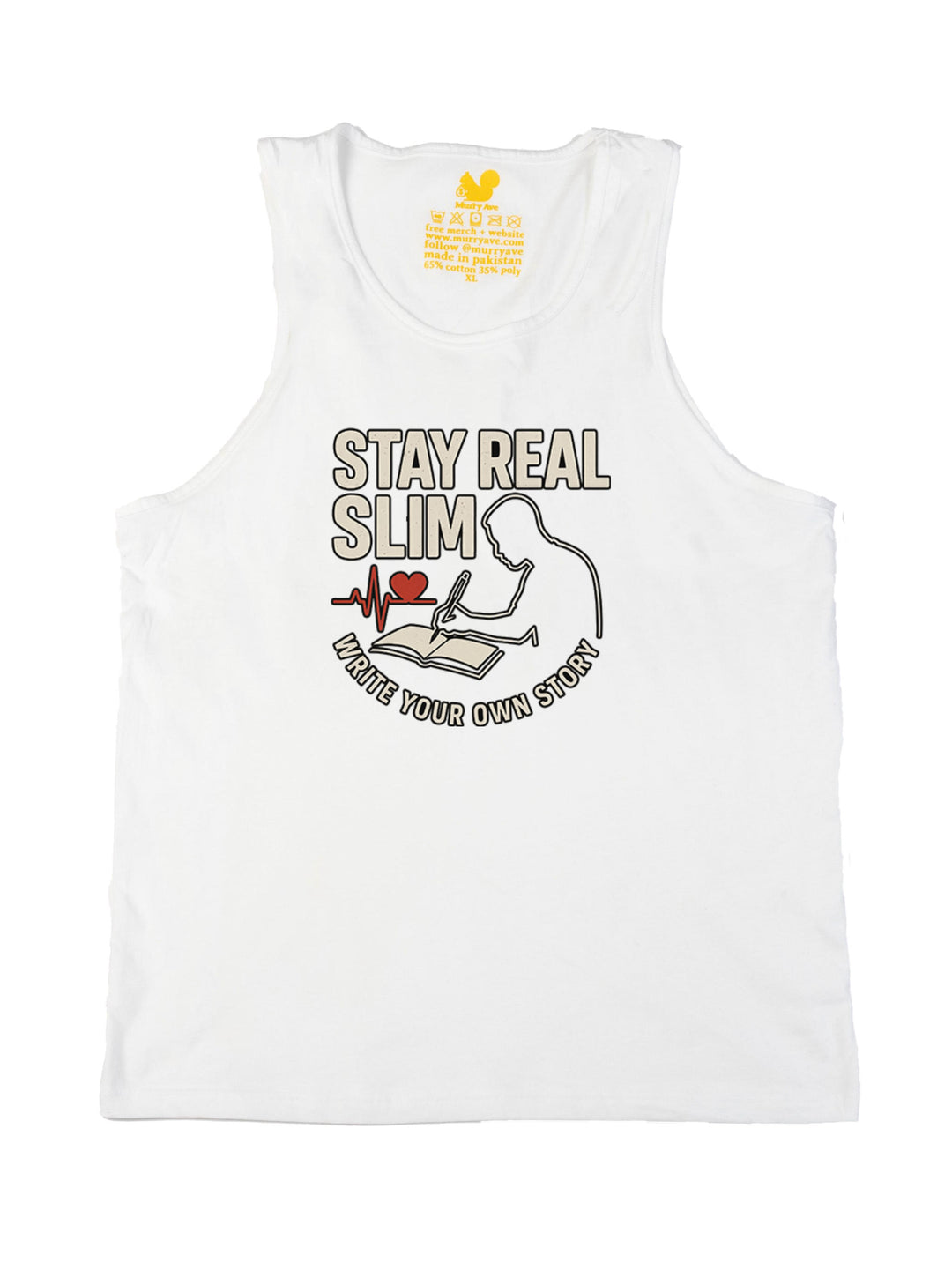 Stay Real Slim Logo Tank Top