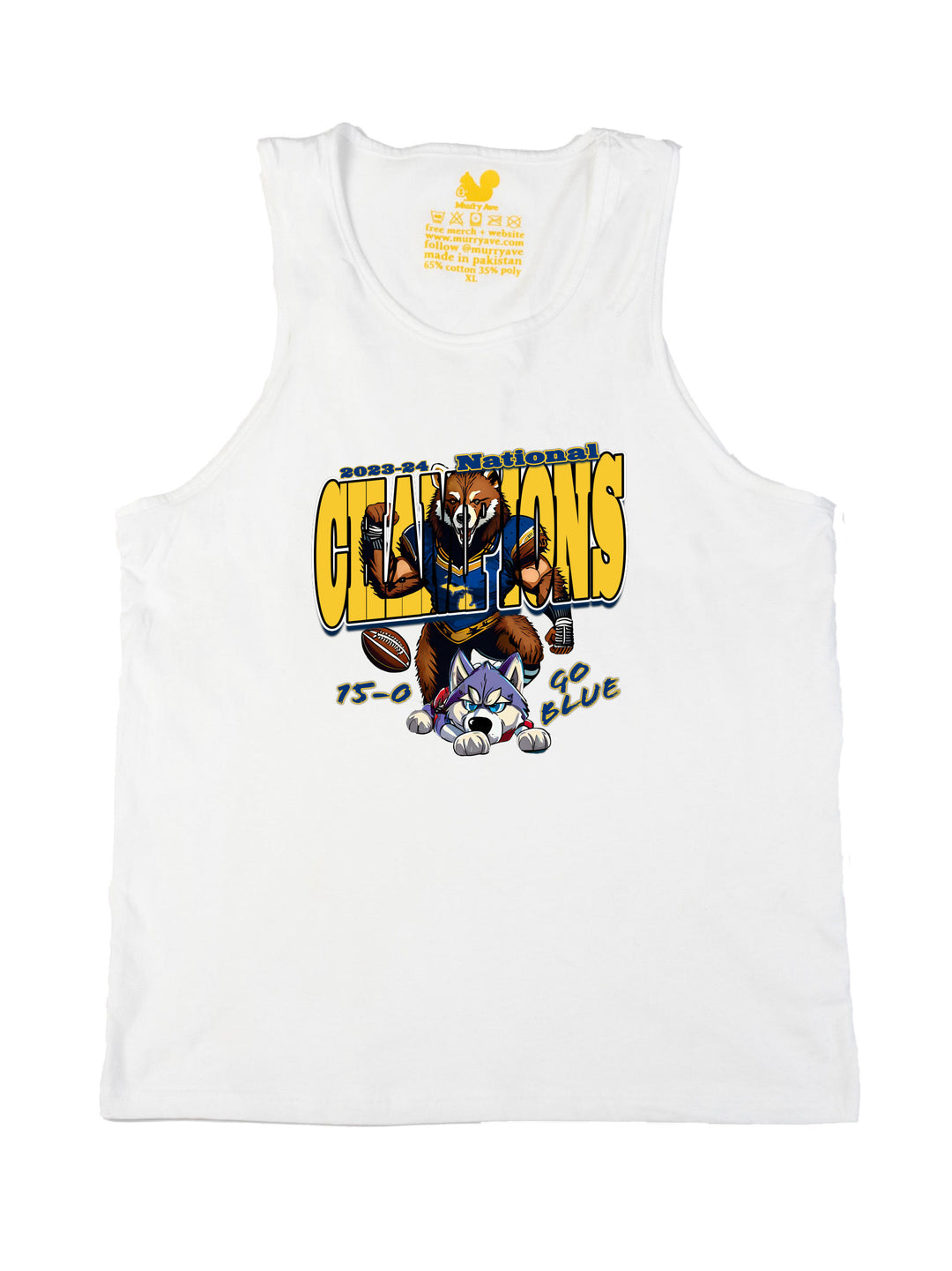 Michigan National Champs  Tank Top