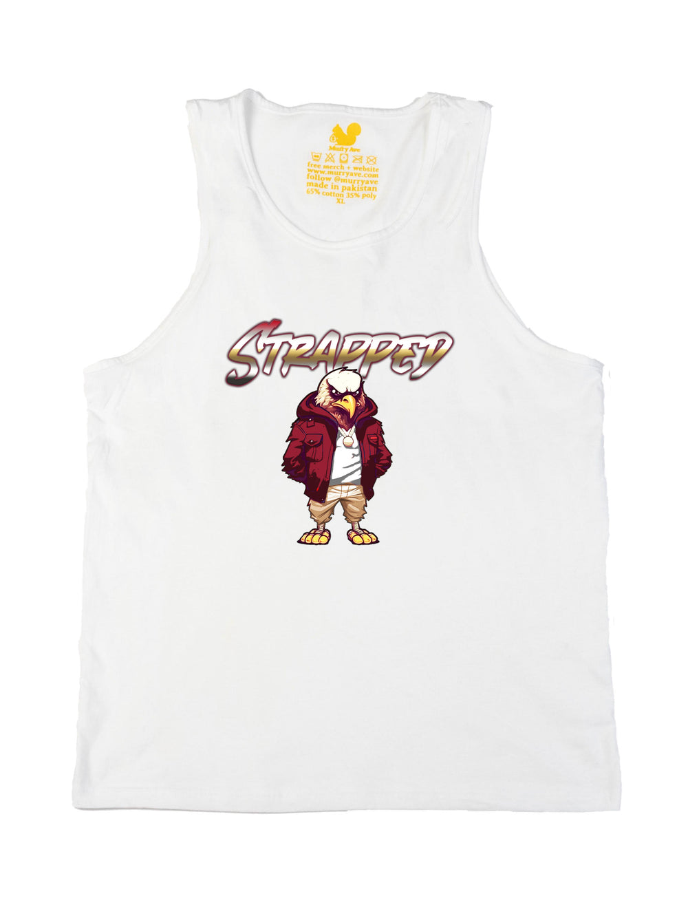 Christian White Cartoon Tank Top