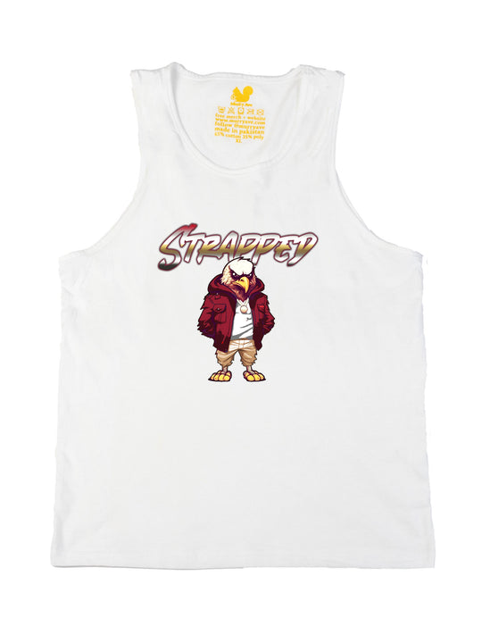 Christian White Cartoon Tank Top