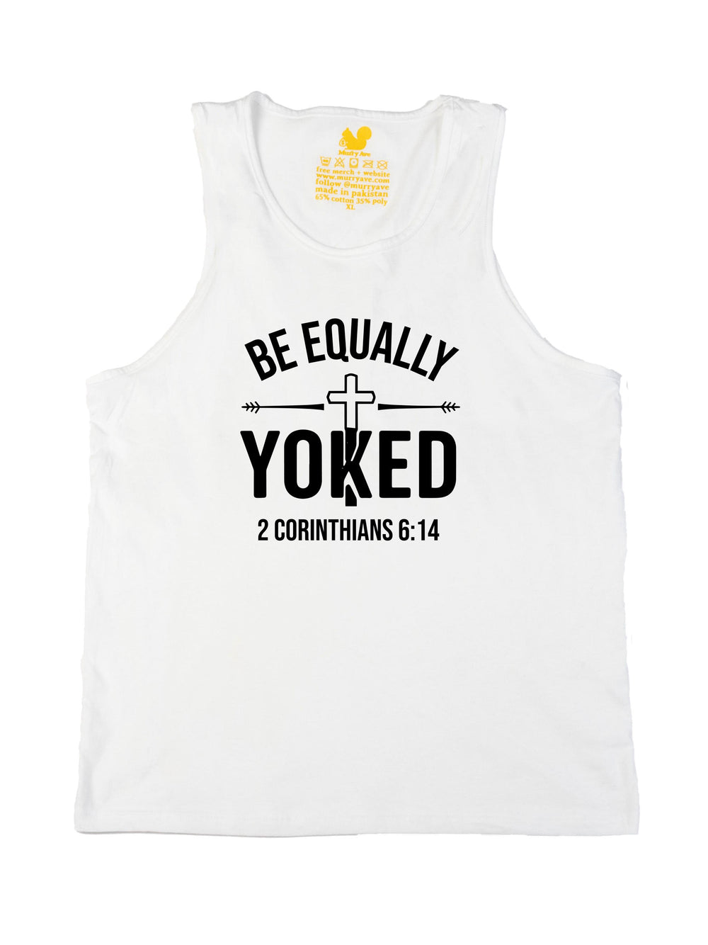 Be Equally Yoked Logo Black Tank Top