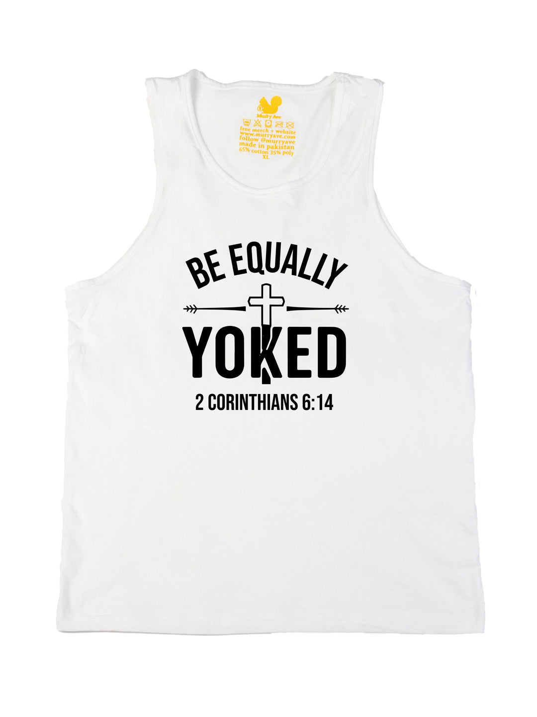 Be Equally Yoked Logo Black Tank Top