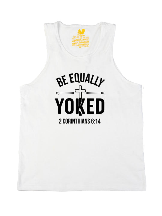 Be Equally Yoked Logo Black Tank Top