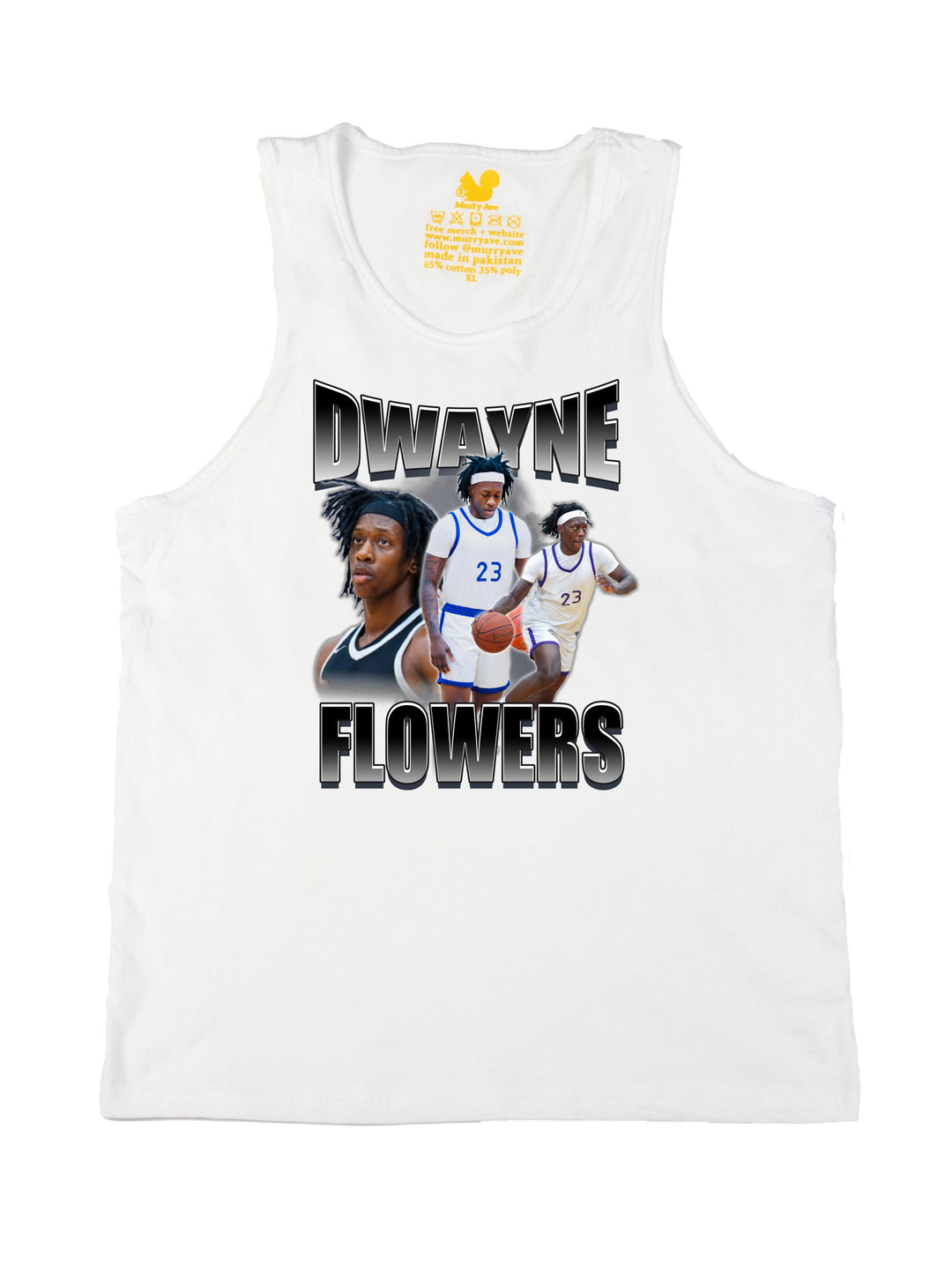 Dwayne Flowers Collage Tank Top