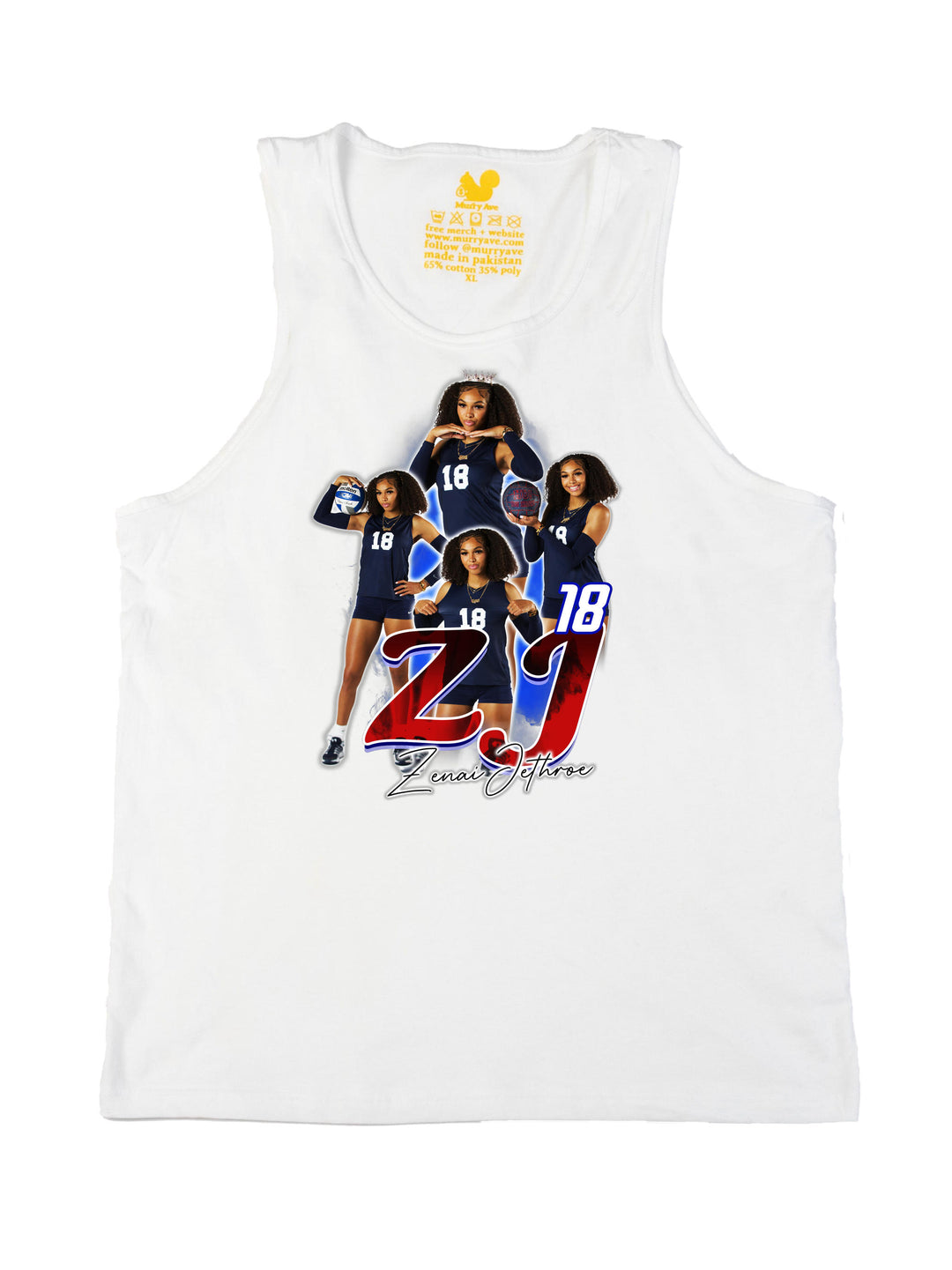 Zenai Jethroe Initials Tank Top