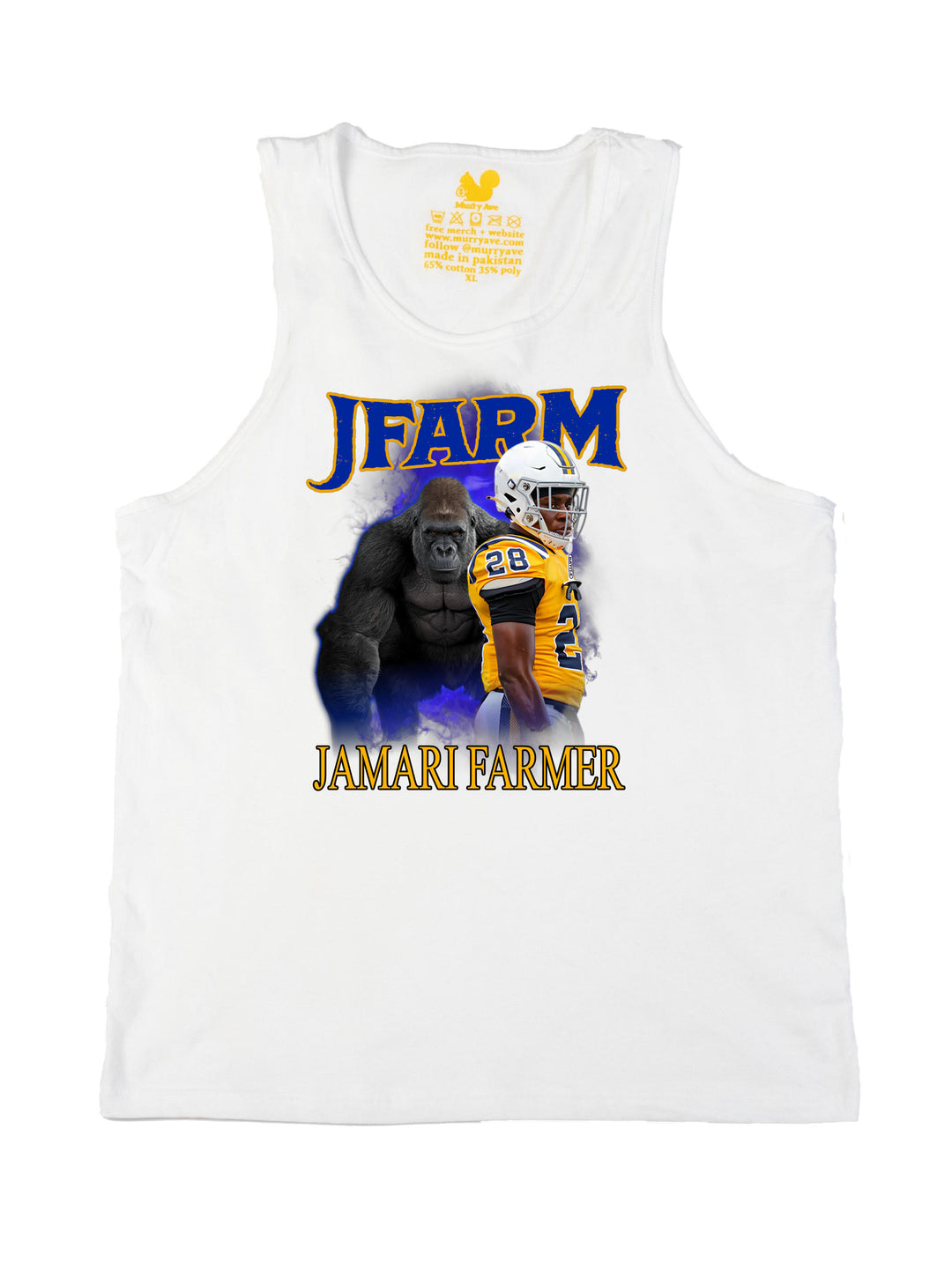 Jamari Farmer Gorilla Collage Tank Top