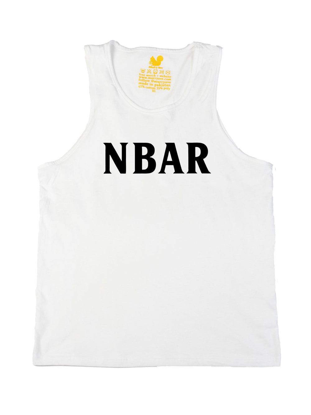 NBAR Texts Black Tank Top