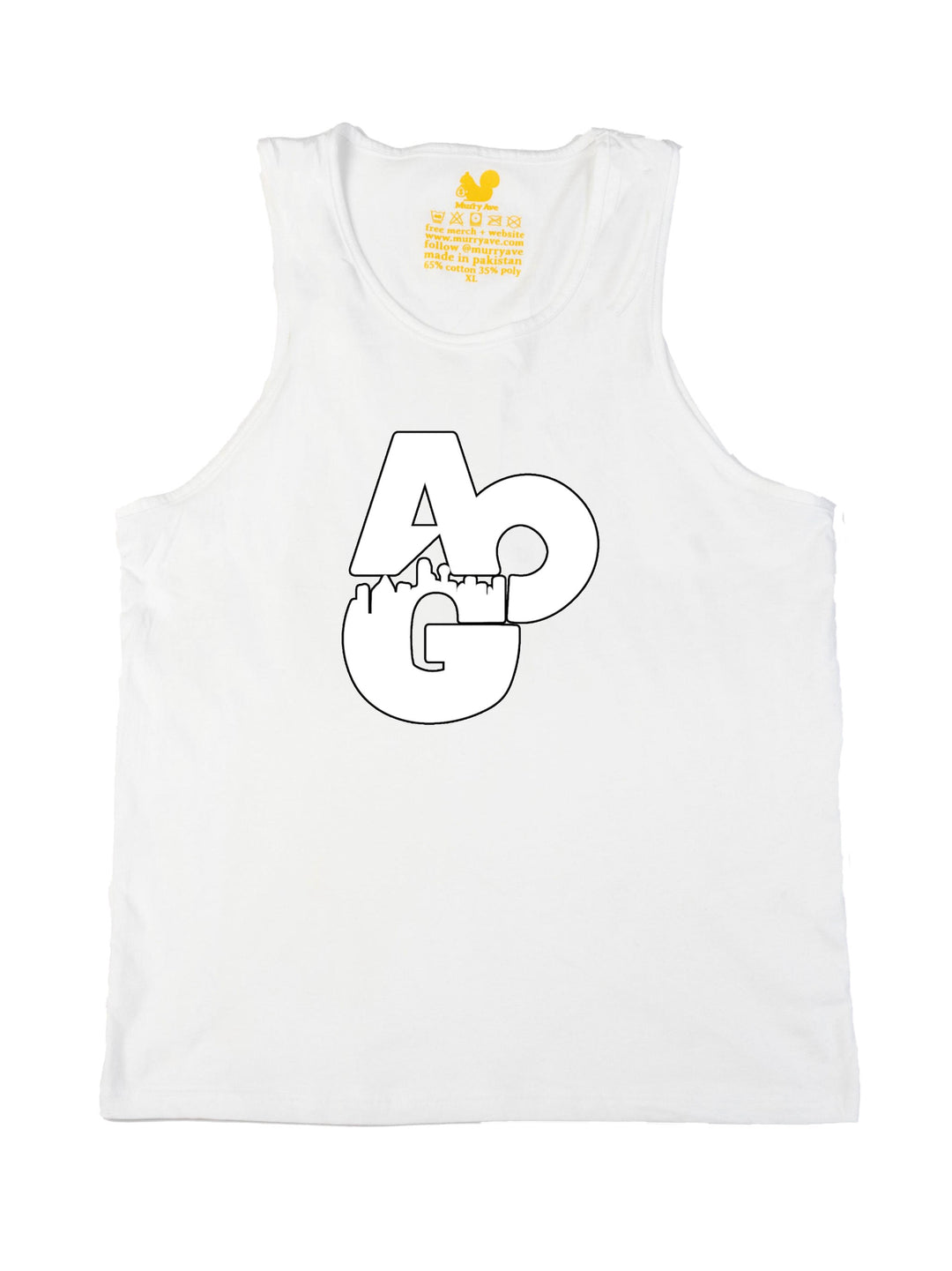 A3G White Tank Top