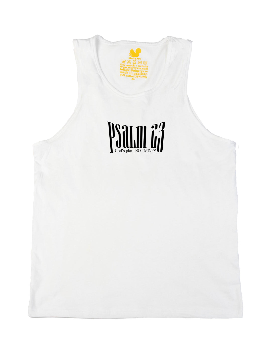 PSALM 23 Black Tank Top