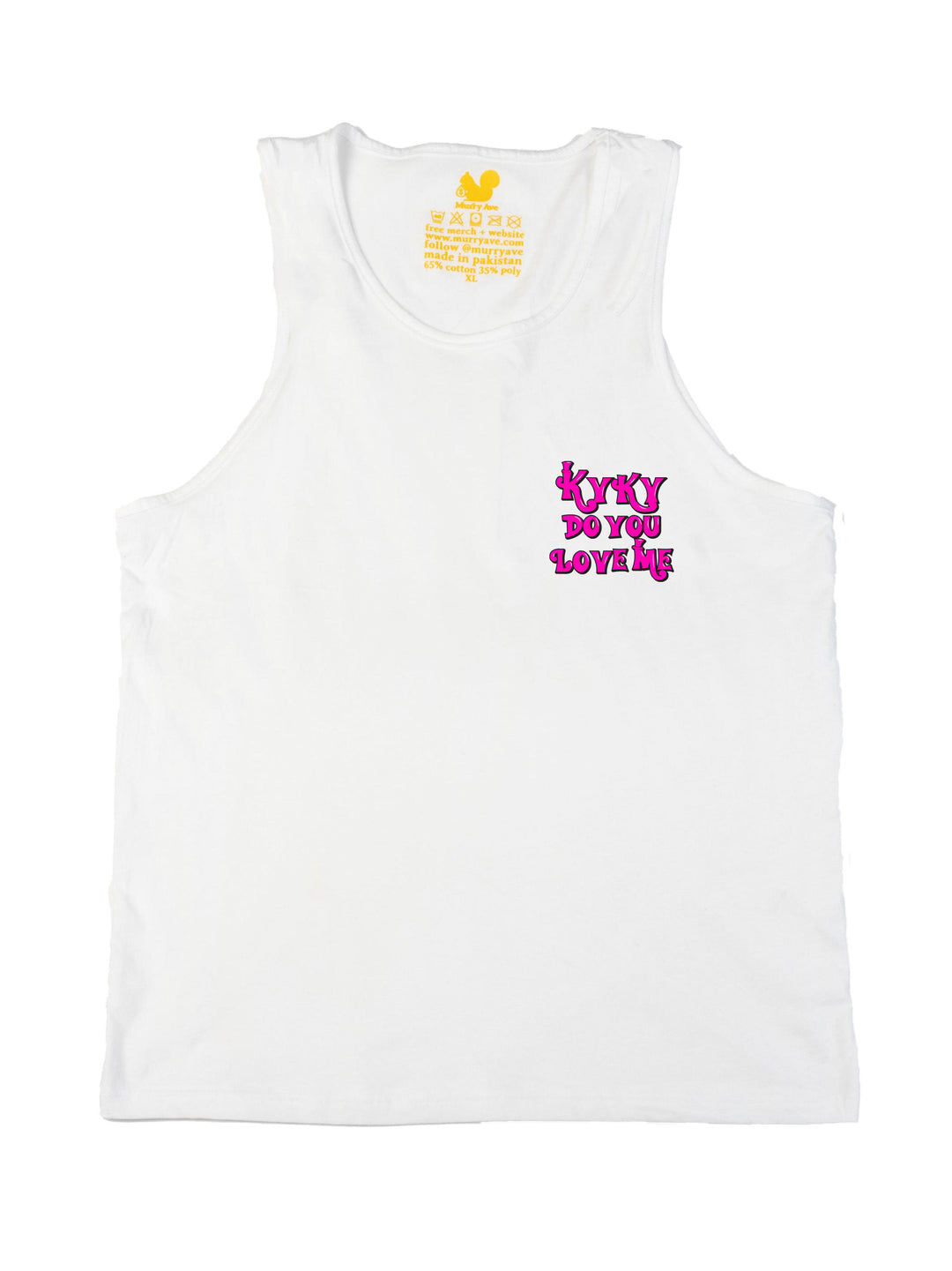 Kyky Do You Love Me Pink Pocket Tank Top