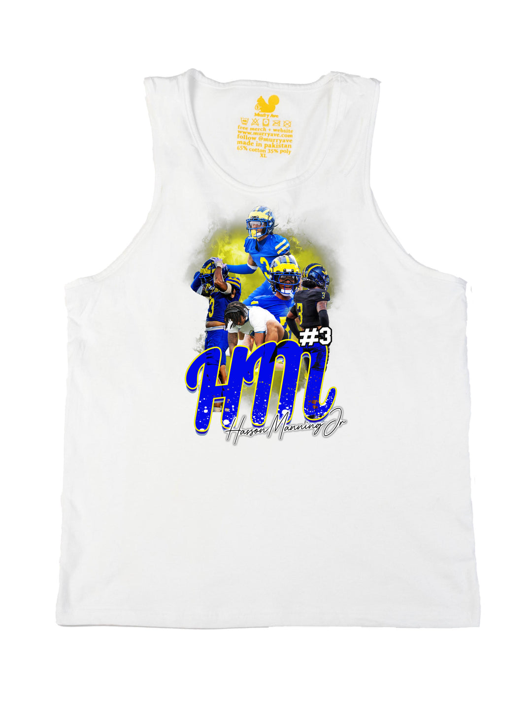 Hasson Manning Jr Initials Tank Top